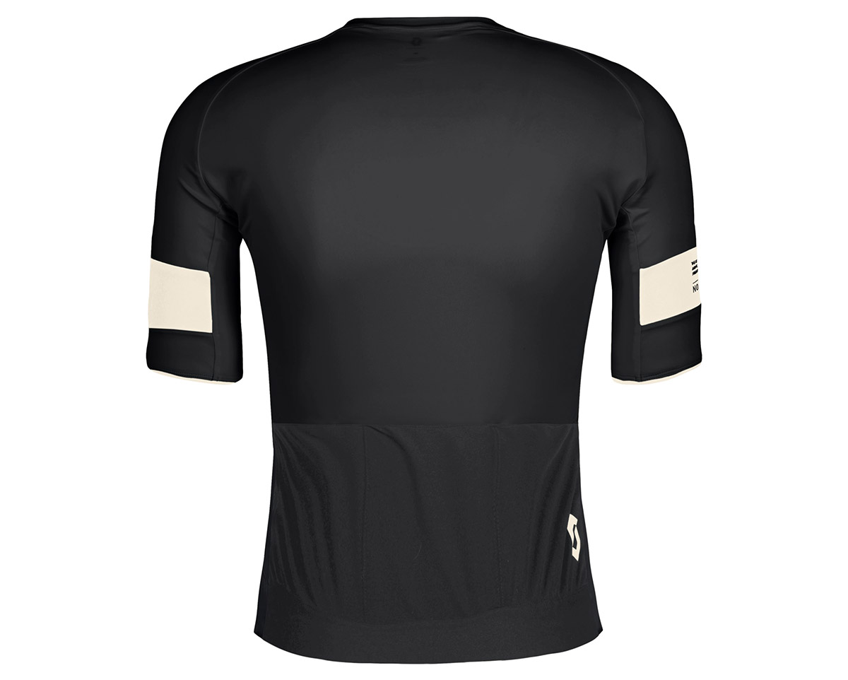 Maillot manches courtes Homme ENDURANCE PRO Noir/Blanc Coton