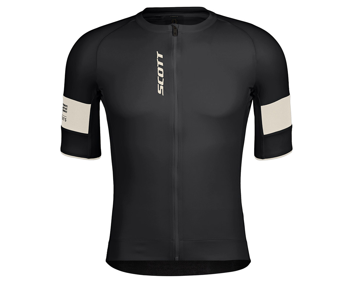 Maillot manches courtes Homme ENDURANCE PRO Noir/Blanc Coton