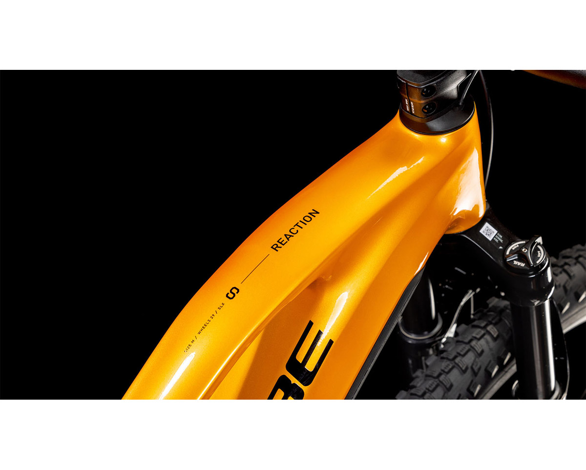 VTT électrique semi rigide Femme REACTION HYBRID SLX 800 Orange